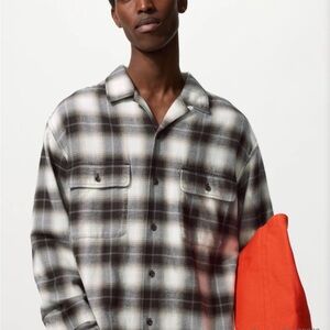 Plaid Button-Up Shirt